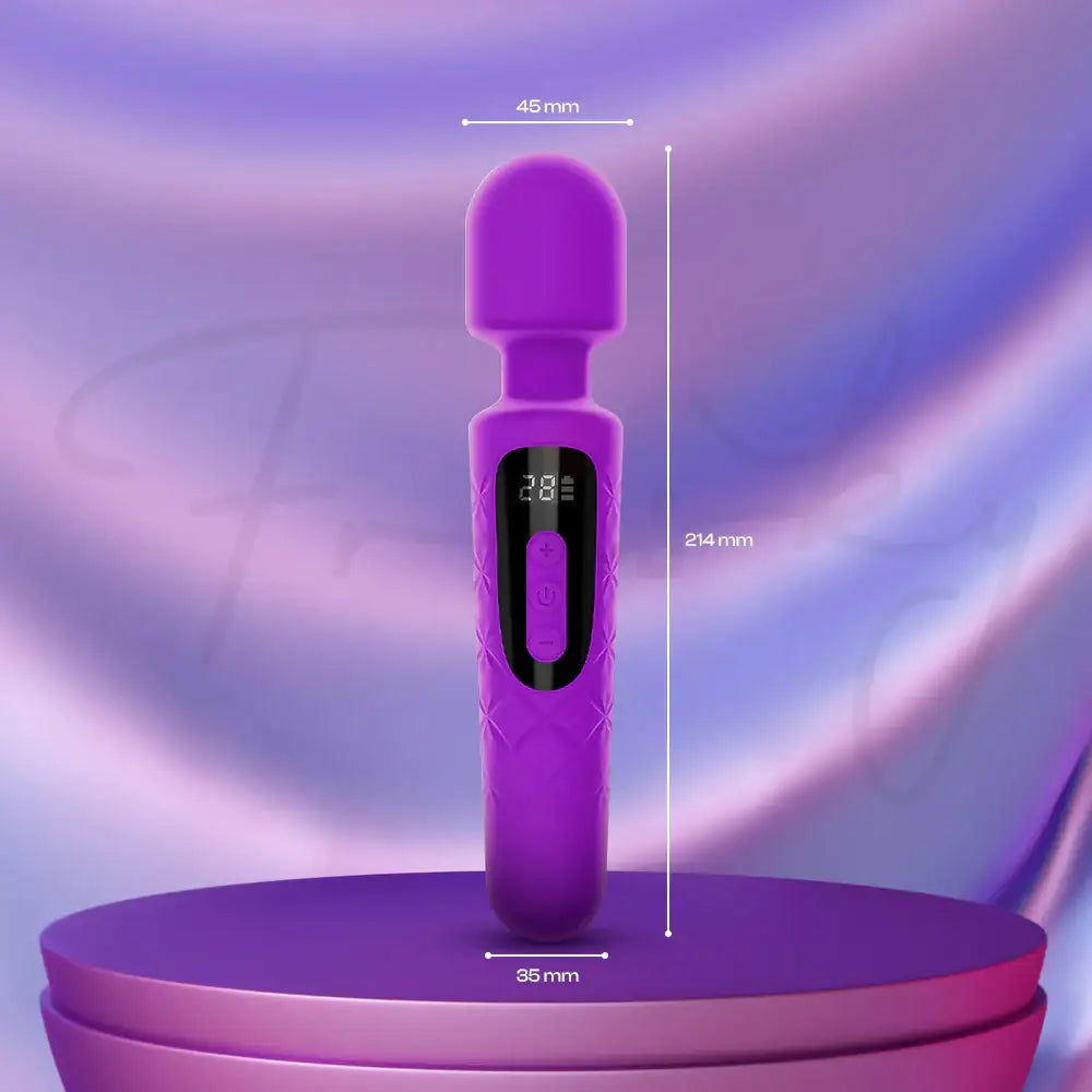 Radielle - LED Display AV Wand Vibrator - Frisky Business Adult Sex Toys Shop