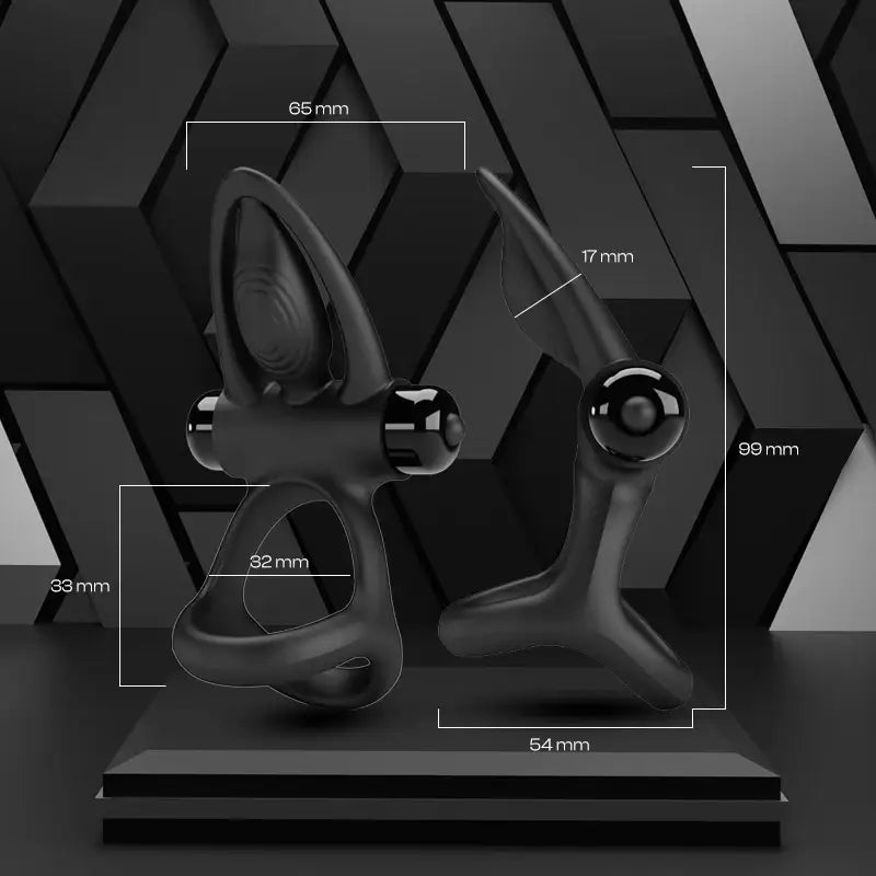 Raven’s Embrace – Duo-ring Vibrating Cock Ring - Frisky Business Adult Sex Toys Shop