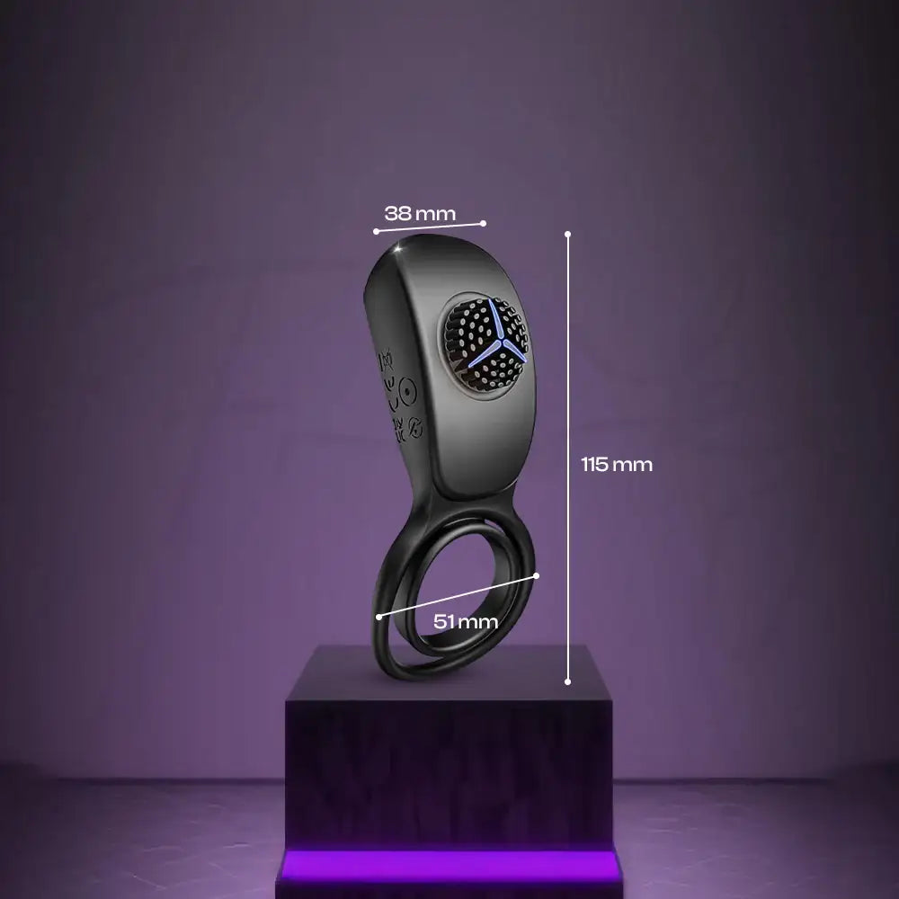 Rio Lock – Duo Loop Cock Ring Vibrator with Remote Control - Frisky Business Adult Sex Toys Shop
