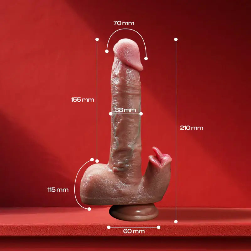 Sensual Glide – Wireless Thrusting Vibrating Dildo - Frisky Business Adult Sex Toys Shop