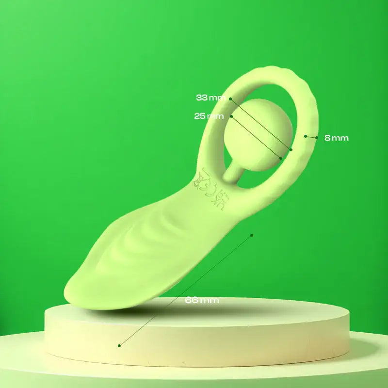 Sweet Relief - Leaf-Shaped Vibrating Cock Ring with Remote Control - Frisky Business Adult Sex Toys Shop