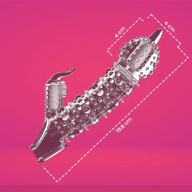 Twin Tremors Tease – Vibrating Penis Sleeve - Frisky Business Adult Sex Toys Shop