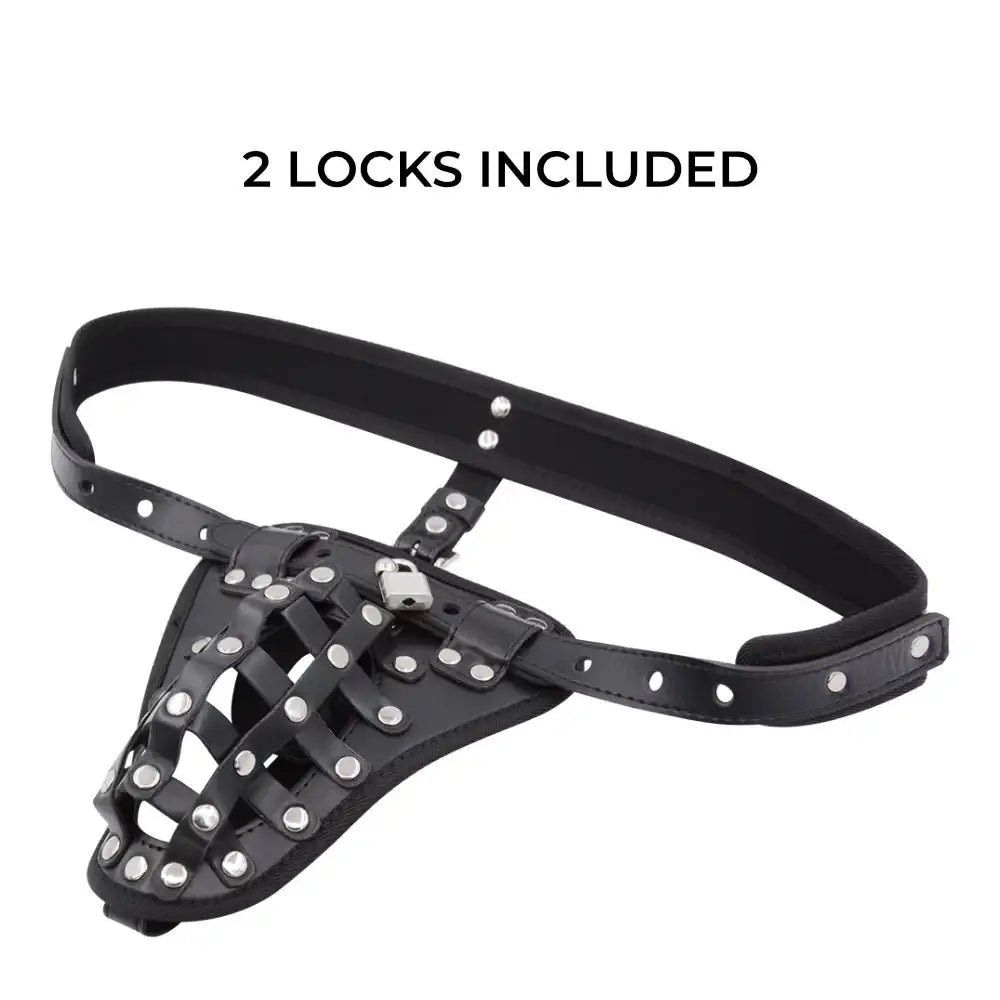 Lockdown Lust Belt - Men Chastity Belt BSDM - Frisky Business Adult Sex Toys Shop
