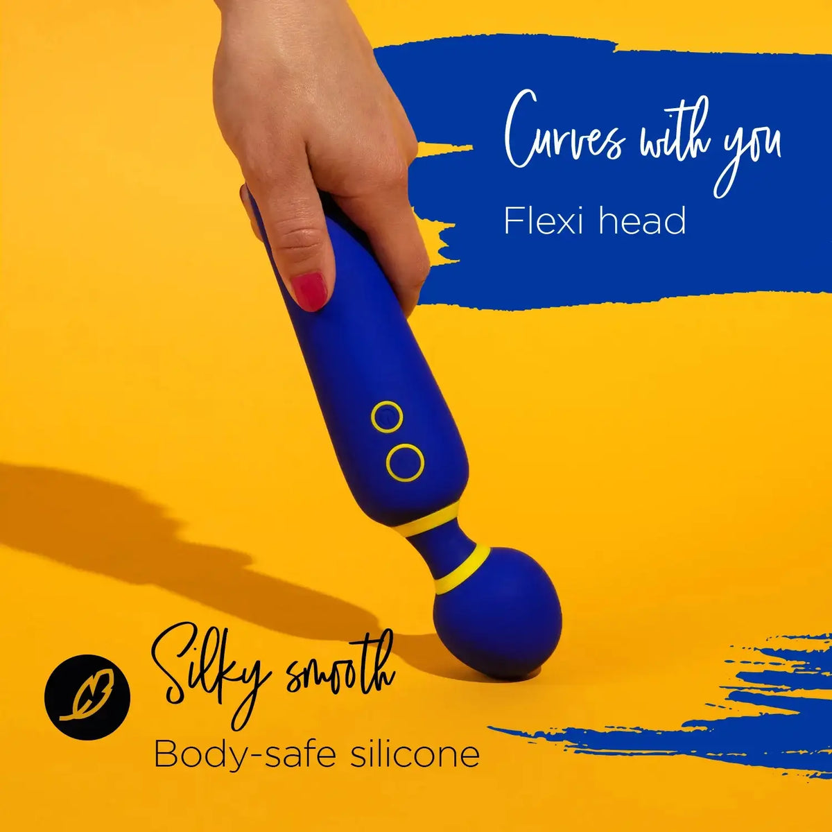 Romp Flip Wand Vibrator Soft Silicone Head Flexible Comfortable Use Singapore