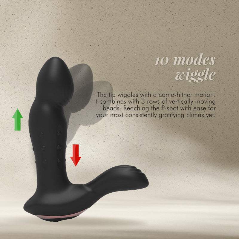 VelvetPulse ProTouch - Wiggling Prostate Vibrator with Vertically Moving Beads - Frisky Business Adult Sex Toys Shop