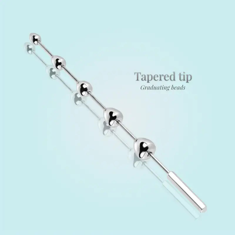 Beaded Euphoria - Stainless Steel Urethral Sounding Rod - Frisky Business Adult Sex Toys Shop