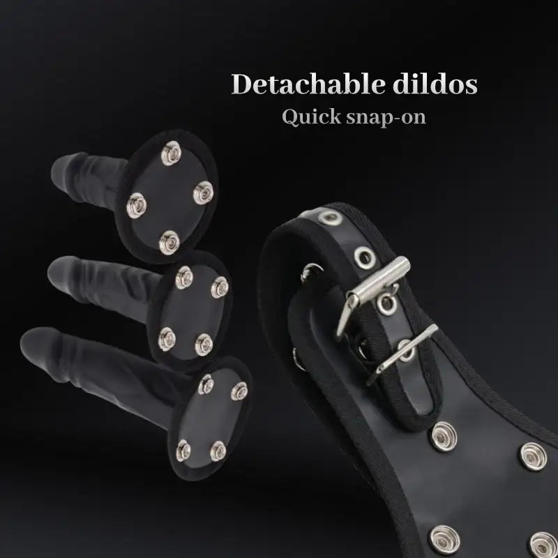 BDSM Strap On 3 Dildos Harness/Strap On Kit - Frisky Business Adult Sex Toys Shop