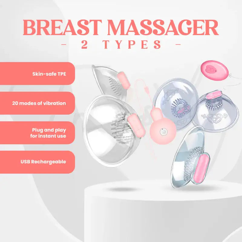 Vibrating Breast Massager - Frisky Business Adult Sex Toys Shop