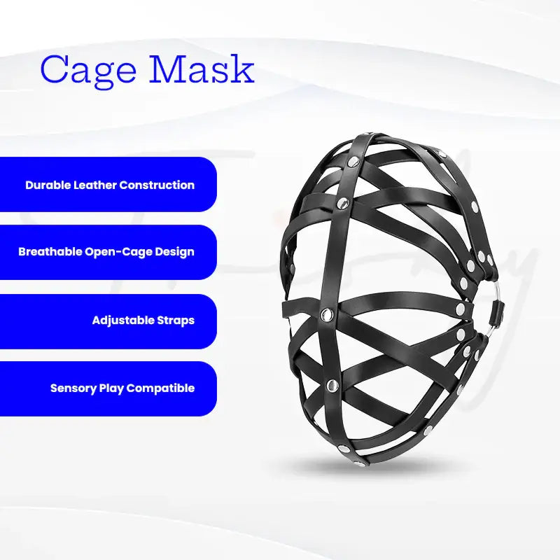 SHOTS Ouch! Cage Mask Lightweight and sturdy construction with adjustable straps for comfortable restraint experience Singapore
