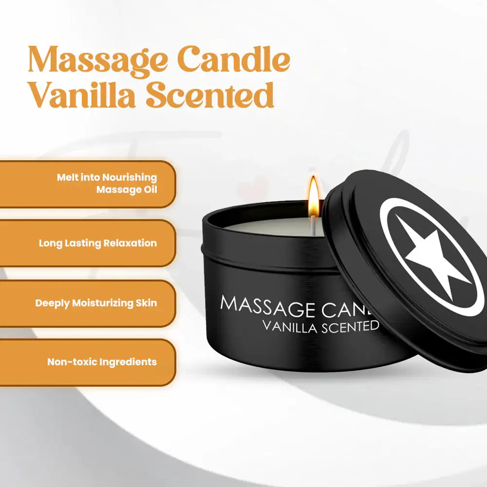 SHOTS Ouch! Massage Candle Vanilla Scented warm melting oil for smooth skin hydration and massage experience Singapore