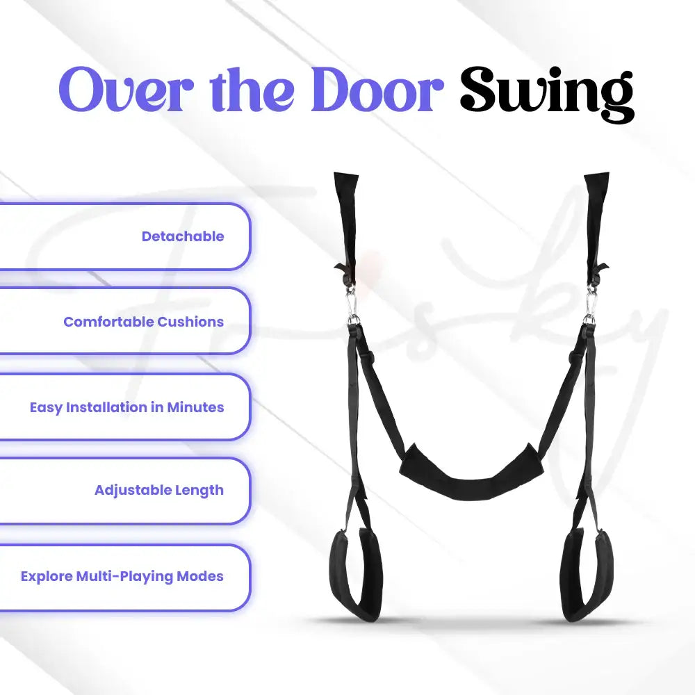 SHOTS Ouch! Over the Door Swing adjustable straps with reinforced buckles for safe and stable bondage use Singapore