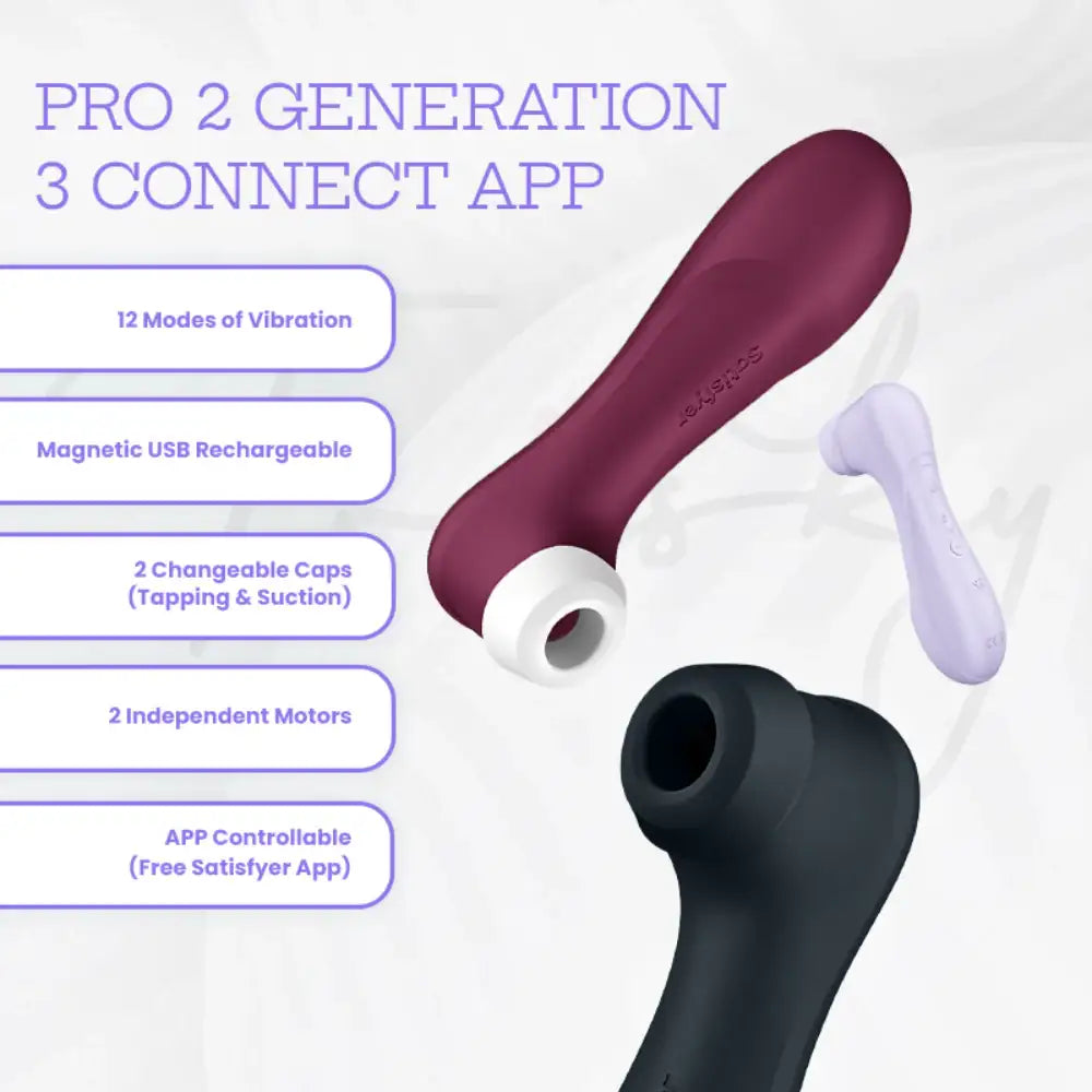 Satisfyer - Pro 2 Generation 3 with Liquid Air Technology - Lilac - Frisky Business Adult Sex Toys Shop