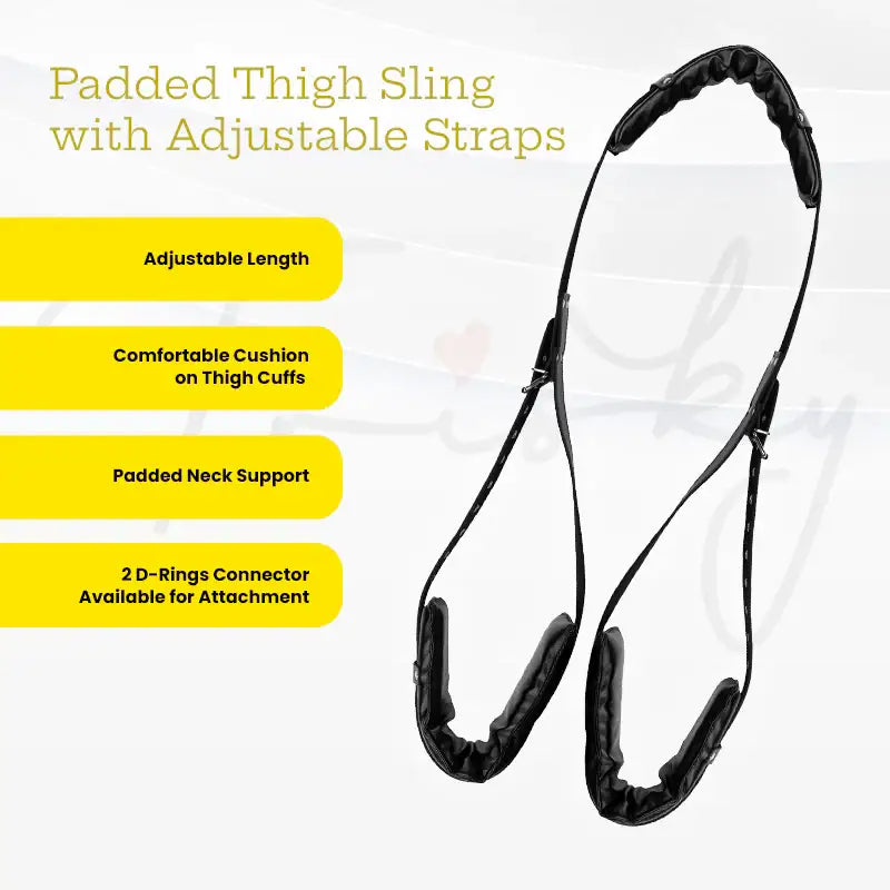 SHOTS Ouch! Padded Thigh Sling with Adjustable Straps durable adjustable straps for secure and versatile adult bondage accessory Singapore