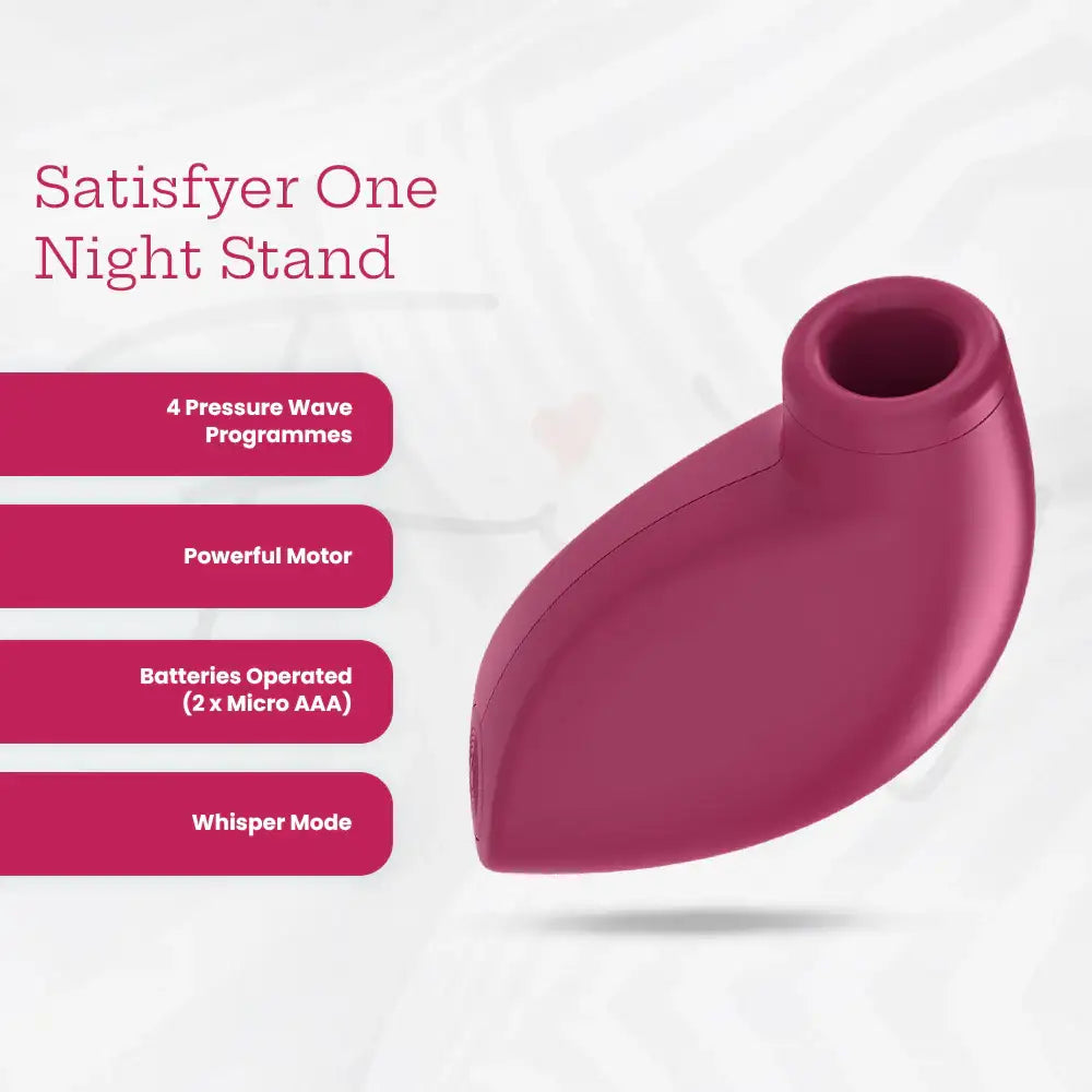 Satisfyer - One Night Stand Clitoral Air-Pulse Stimulator - Frisky Business Adult Sex Toys Shop