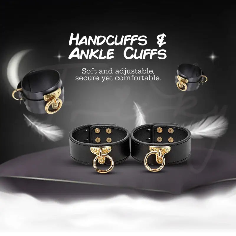 KISSTOY® JOY BOX Durable Bondage Set with Soft Leather Straps and Comfortable Cuffs Singapore