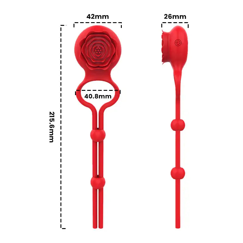 Rose Romance – Vibrating Cock Ring - Frisky Business Adult Sex Toys Shop