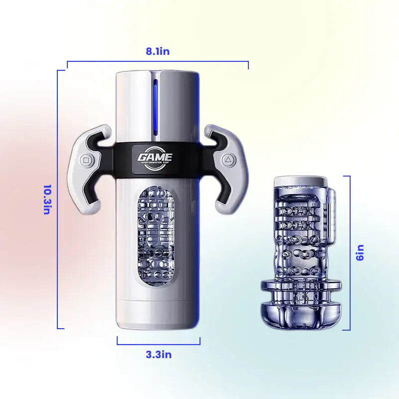 Silver Galaxy - Thrusting Rotating Masturbator and Penis Trainer - Frisky Business Adult Sex Toys Shop