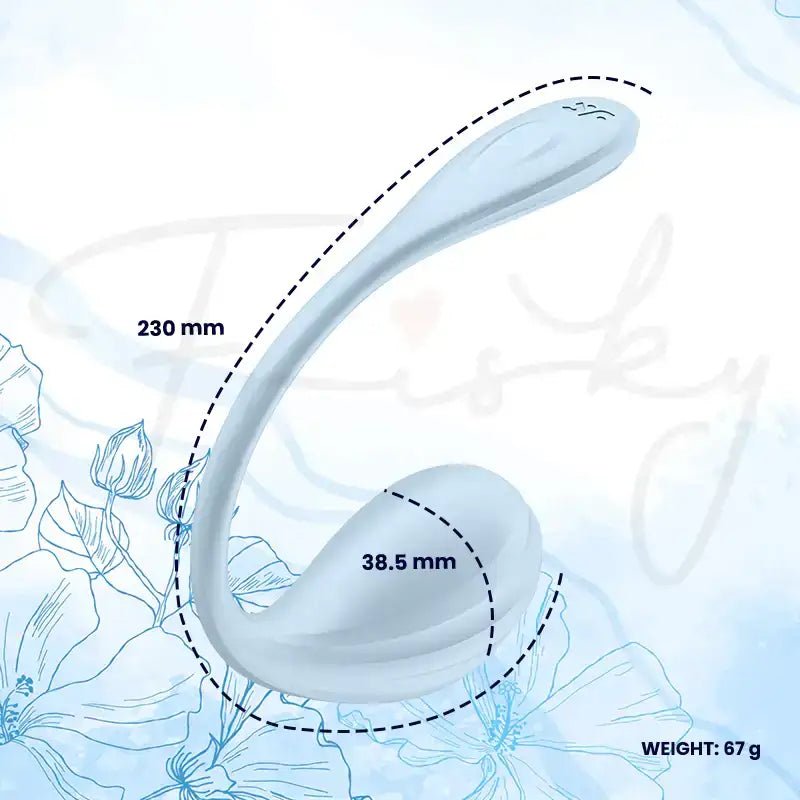 Satisfyer Smooth Petal Connect App Light Blue Waterproof Soft Silicone Material Gentle Touch Comfortable Personal Gadget Singapore