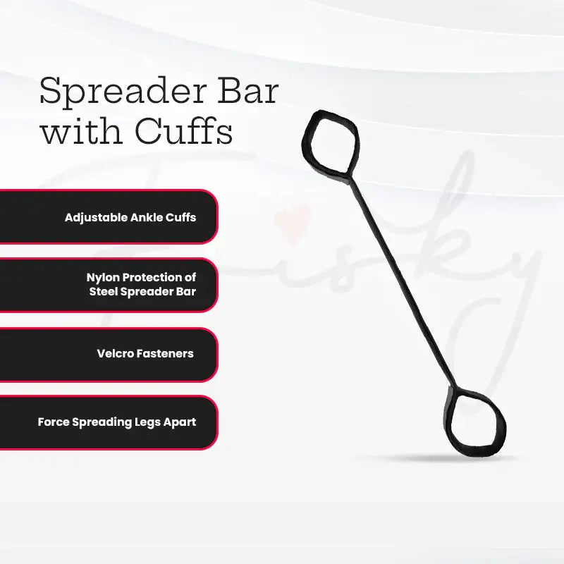 SHOTS Ouch! Spreader Bar with Cuffs adjustable bar with secure cuffs for versatile BDSM positioning and interactive sessions Singapore