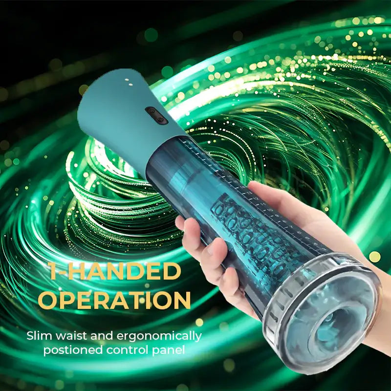 The PumpMaster Pro - Automatic Penis Pump cum Masturbator - Frisky Business Adult Sex Toys Shop