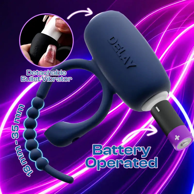 Abyss Ring - Adjustable Vibrating Cock Ring - Frisky Business Adult Sex Toys Shop