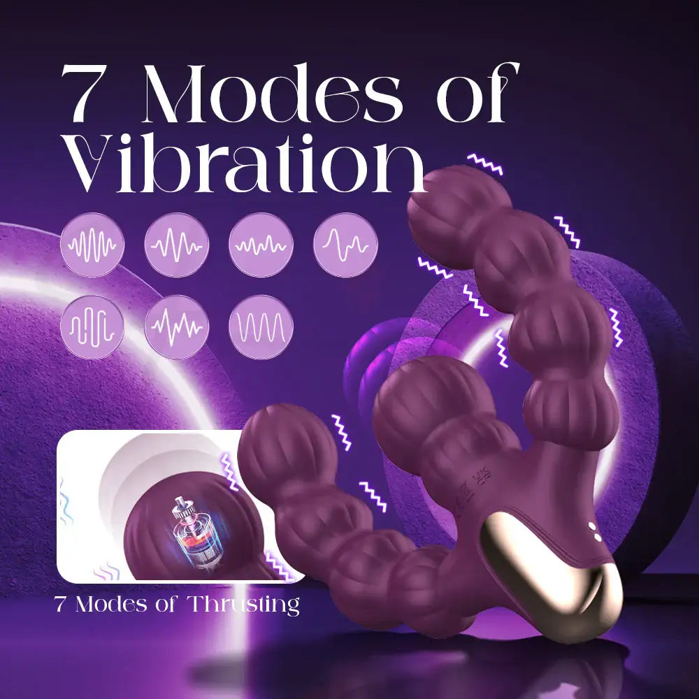 Amanly – Thrusting Dual Dildo Vibrator - Frisky Business Adult Sex Toys Shop