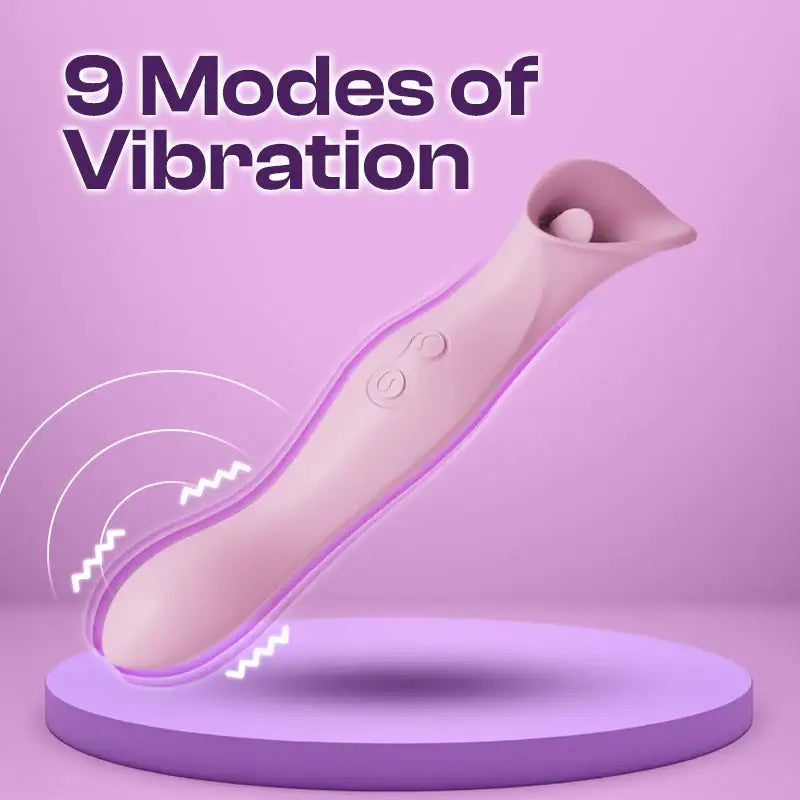 Amora Lick - Female Single Vibrator with Licking Tongue - Frisky Business Adult Sex Toys Shop