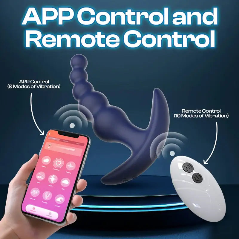 Beadie Brilliance - Vibrating Anal Plug With Remote and APP Control - Frisky Business Adult Sex Toys Shop
