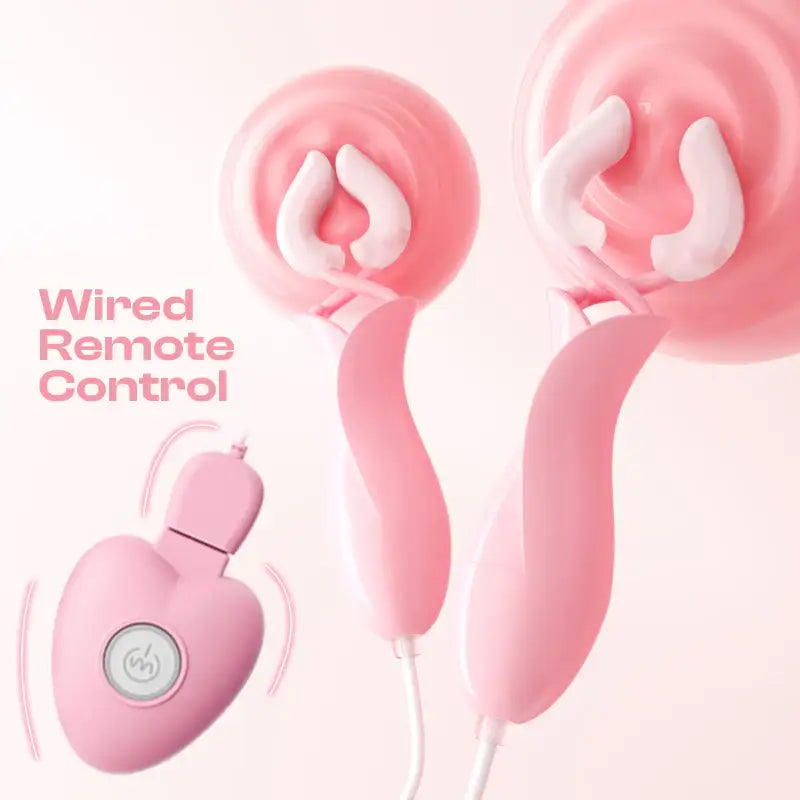Coral Charm - Wired Vibrating Nipple Clamps - Frisky Business Adult Sex Toys Shop
