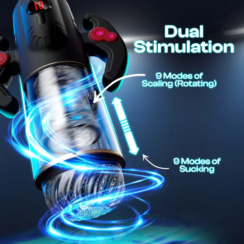 Crazy Crusher - 3-in-1 Male Automatic Masturbator - Frisky Business Adult Sex Toys Shop