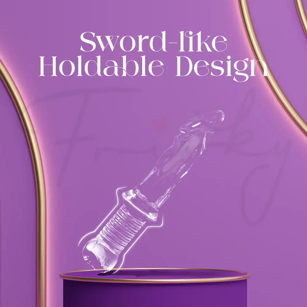 Crystal Saber - Transparent Realistic Dildo - Frisky Business Adult Sex Toys Shop