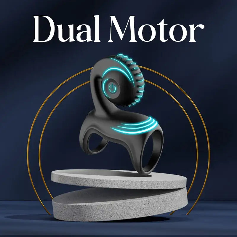 The Dual Pleasure - Vibrating Cock Ring - Frisky Business Adult Sex Toys Shop