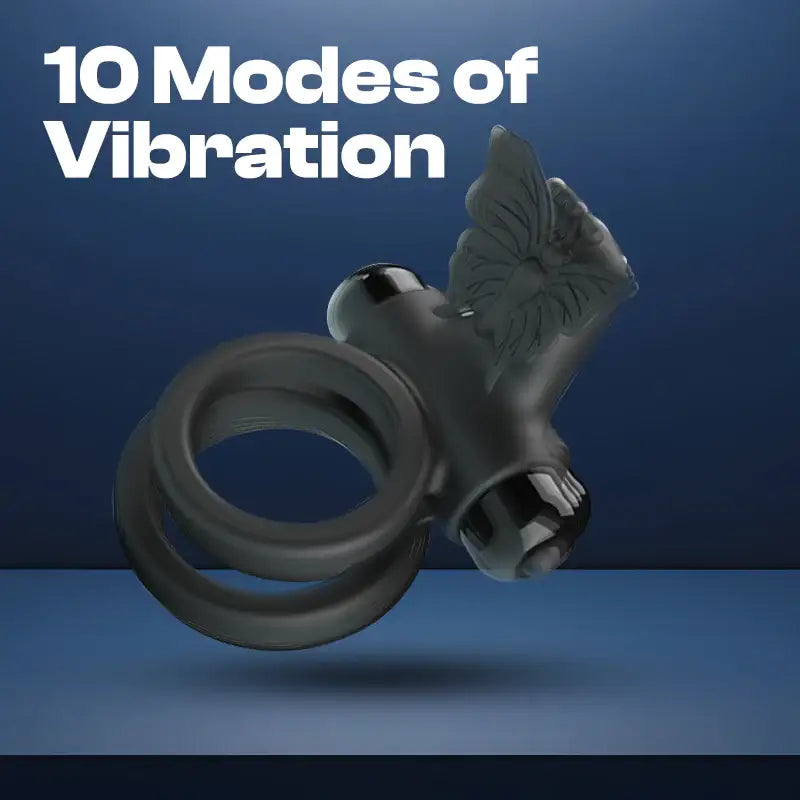 Flutterfusion – Duo-ring Vibrating Cock Ring - Frisky Business Adult Sex Toys Shop