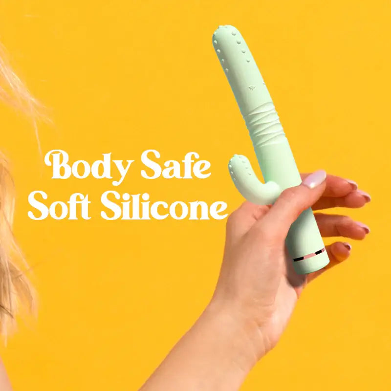 Jolly Cactus – Thrusting & Vibrating Dual Vibrator - Frisky Business Adult Sex Toys Shop