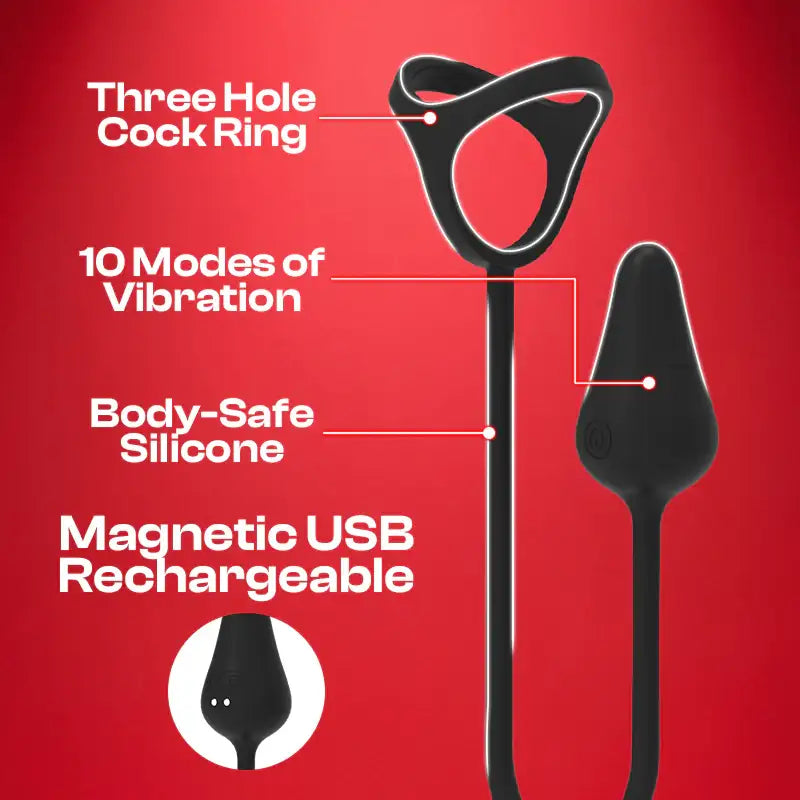 Martin Mojo - Anal Vibrator and Cock Ring with Remote Control - Frisky Business Adult Sex Toys Shop