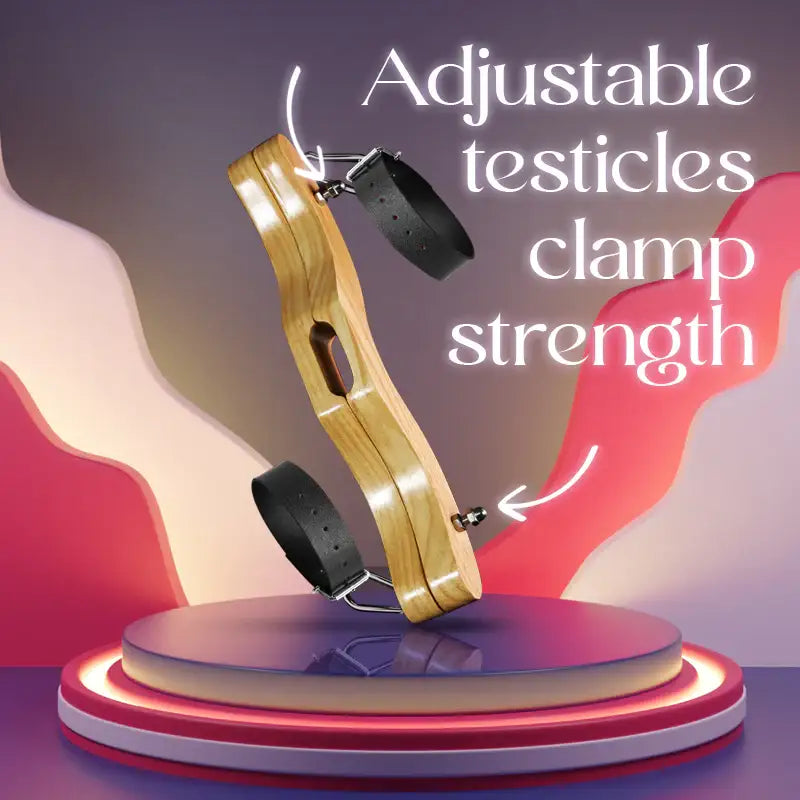 The OakGrip Testicles Clamps with Handcuffs - Frisky Business Adult Sex Toys Shop