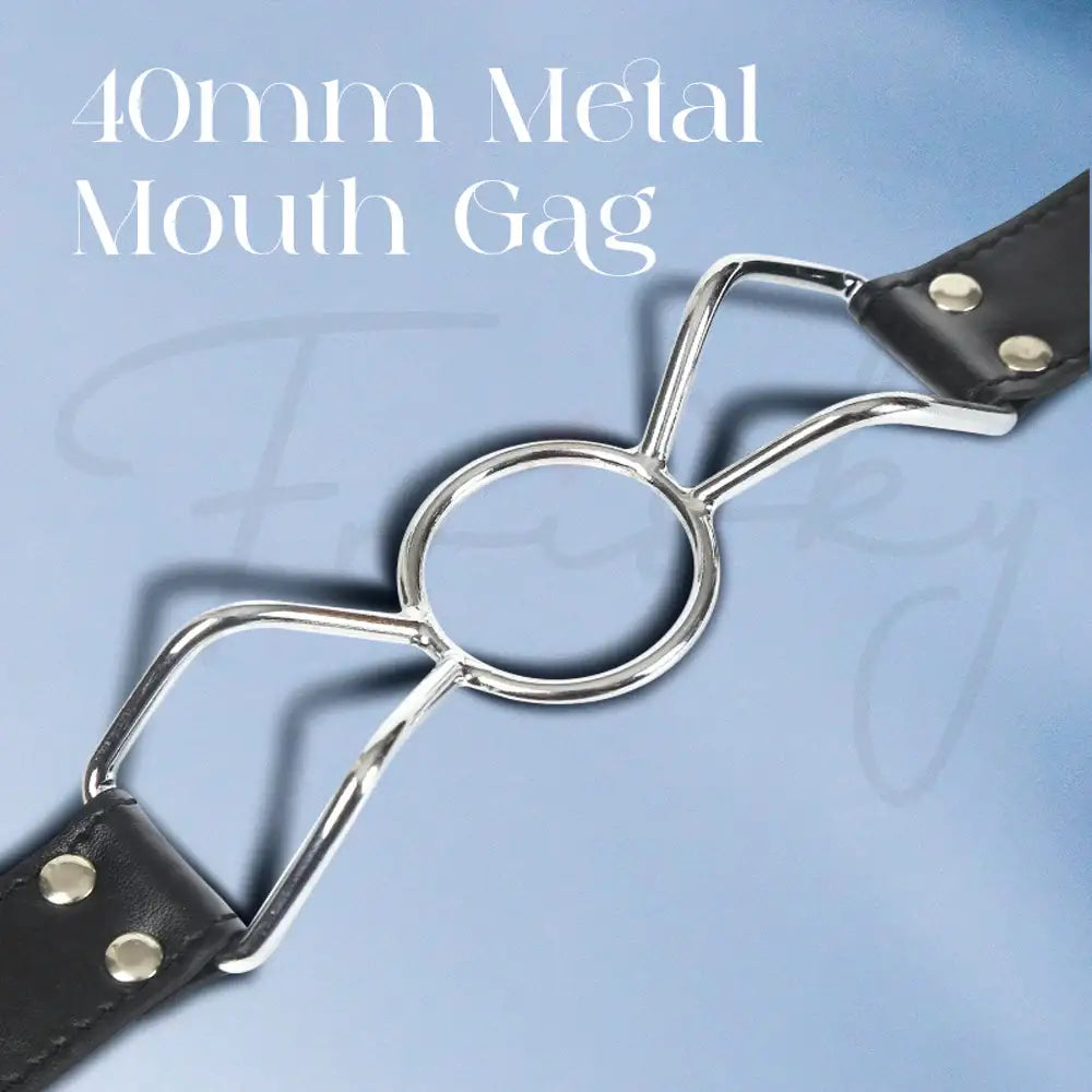 Opulent Captive – BDSM Metal Mouth Gag - Frisky Business Adult Sex Toys Shop