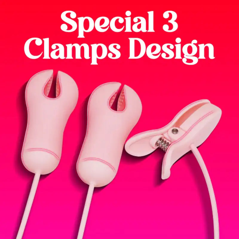 Sakura Secrets - Nipple Vibrator with 3 Clamps - Frisky Business Adult Sex Toys Shop