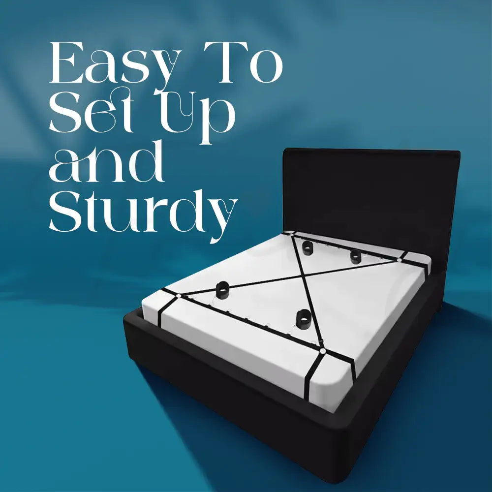 Seductive Submission – BDSM Bed Bondage Hand & Leg Cuff Set - Frisky Business Adult Sex Toys Shop