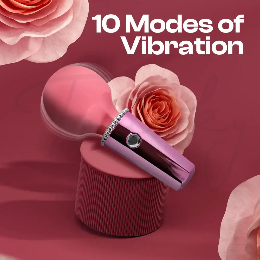 Shimmer Luxe - Female Mini AV Diamond Vibrator - Frisky Business Adult Sex Toys Shop