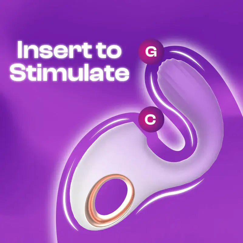 Sofea Symmetry - Female Gradient Vibrator with Suction - Frisky Business Adult Sex Toys Shop