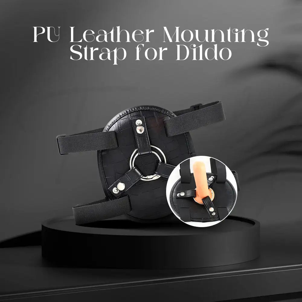 Strap Throne - PU Leather Mounting Strap for Dildo Compatible with Chair and Thigh Use - Frisky Business Adult Sex Toys Shop