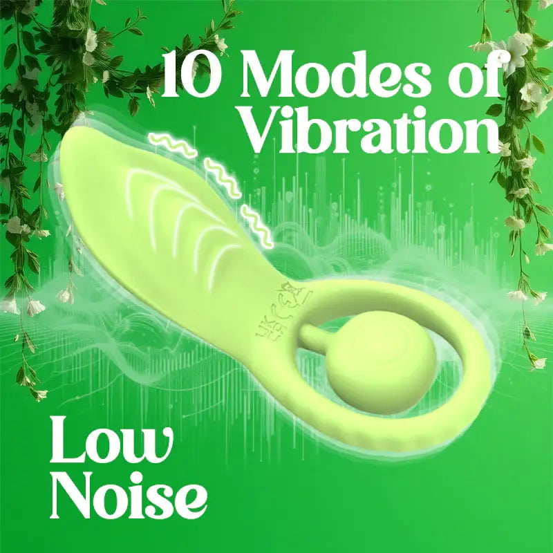 Sweet Relief - Leaf-Shaped Vibrating Cock Ring with Remote Control - Frisky Business Adult Sex Toys Shop