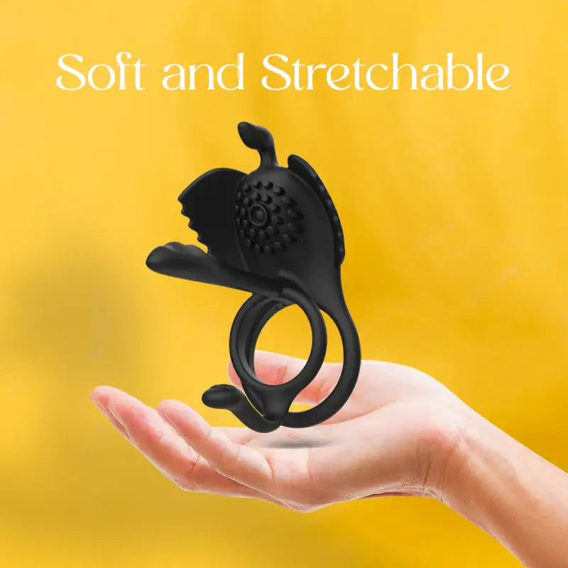 The PleasurePair Penetrable Vibrating Dual Cock Ring - Frisky Business Adult Sex Toys Shop