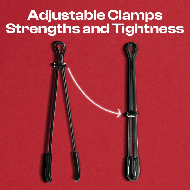Vow V - V-Shaped Black Nipple Clamps - Frisky Business Adult Sex Toys Shop