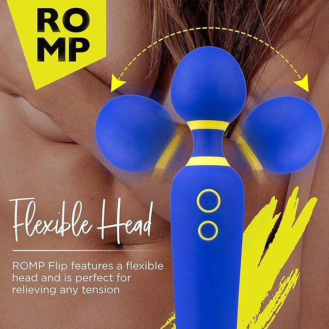 Romp Flip Wand Vibrator Quiet Operation Sleek Handheld Design Singapore