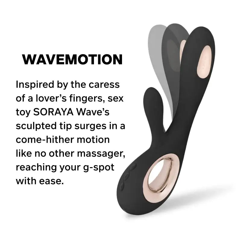 LELO Soraya Wave™ compact wearable massager modern curved design body safe silicone sleek black Singapore