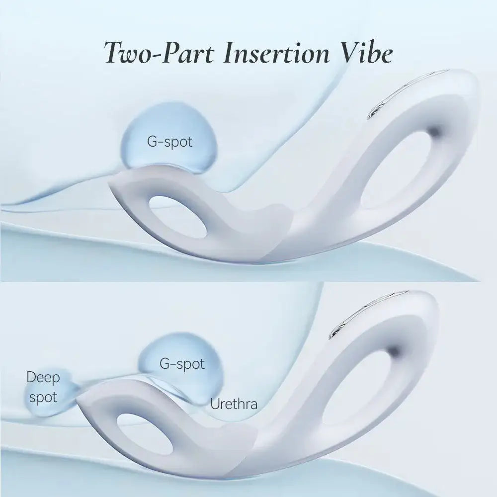 OSUGA Mobius ergonomic design dual motor vibrator with adjustable intensity Singapore