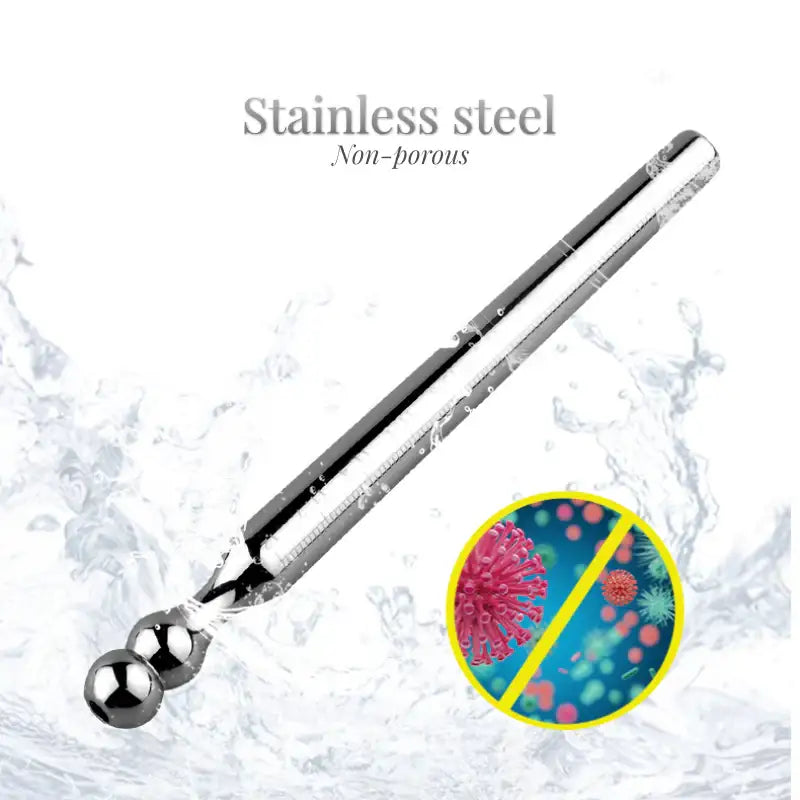 Pleasure Probe - Stainless Steel Urethral Sounding Rod - Frisky Business Adult Sex Toys Shop