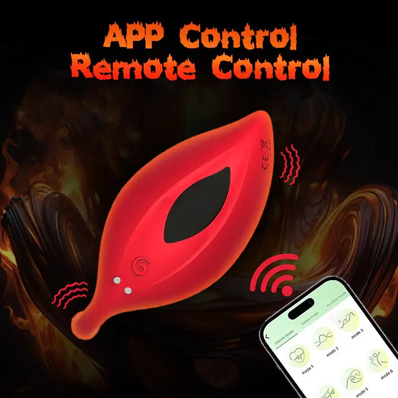 Flame’Leaf - Remote and APP Control Dual-Usage Vibrator - Frisky Business Adult Sex Toys Shop